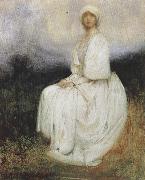 Arthur hacker,R.A. The Girl in White (mk37) oil painting picture wholesale